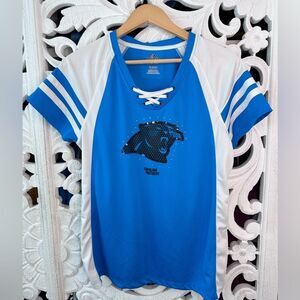 Majestic NFL Game Day Carolina Panthers Top Size XL